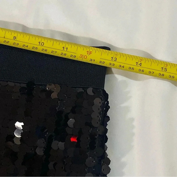 Lush black sequins clubbing party  dainty sexy shiny micro mini skirt Small - Picture 2 of 7